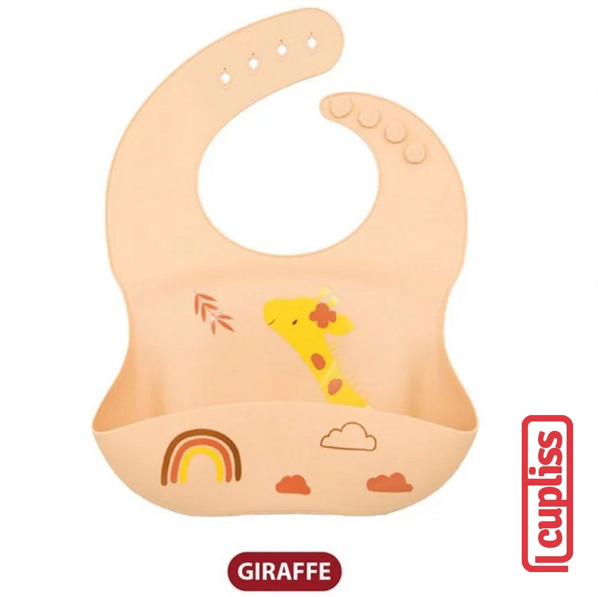 BabiesFIRST Cute Cartoon Silicone Baby Bib BF903 Silikon Celemek Kartun Peralatan Makan Bayi
