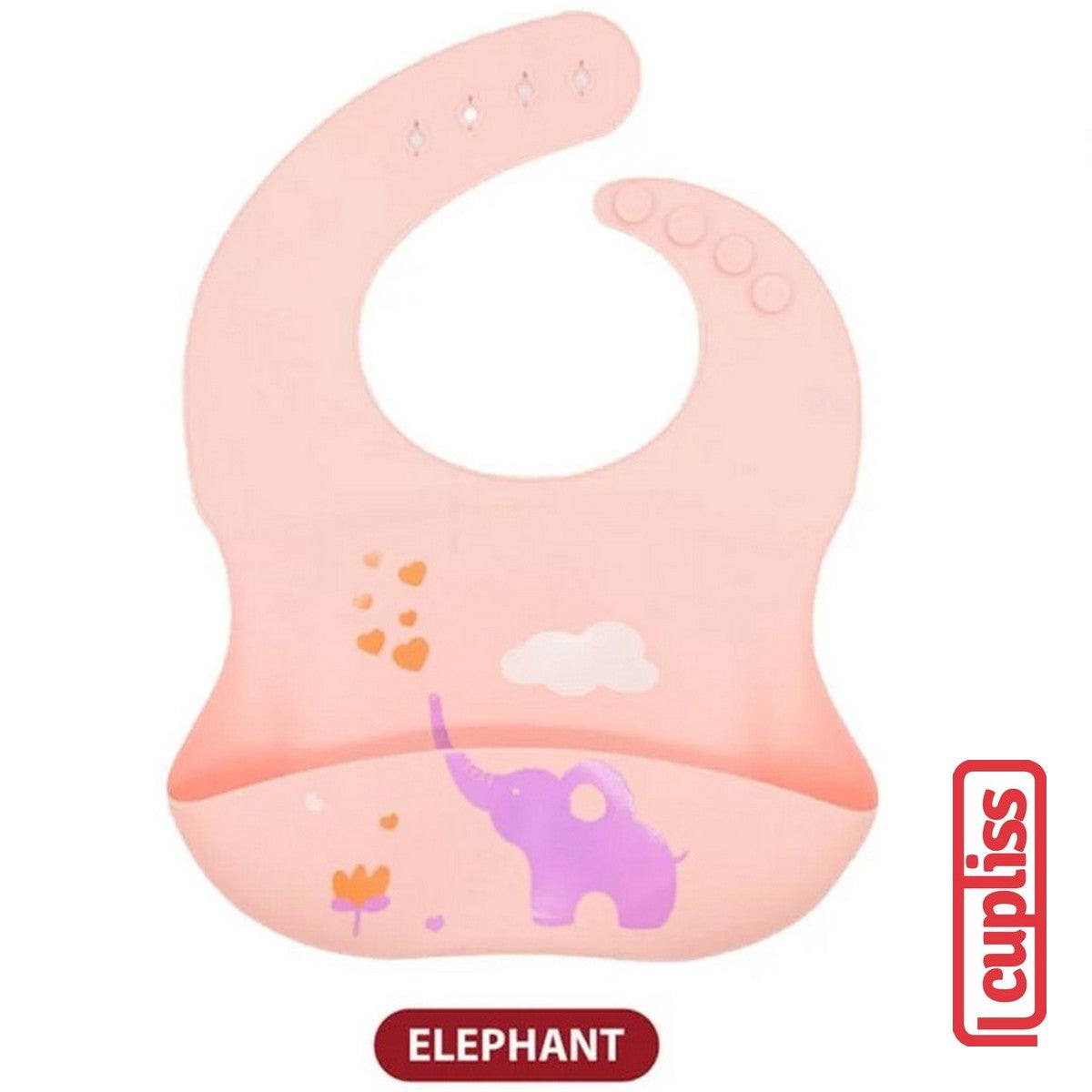 BabiesFIRST Cute Cartoon Silicone Baby Bib BF903 Silikon Celemek Kartun Peralatan Makan Bayi