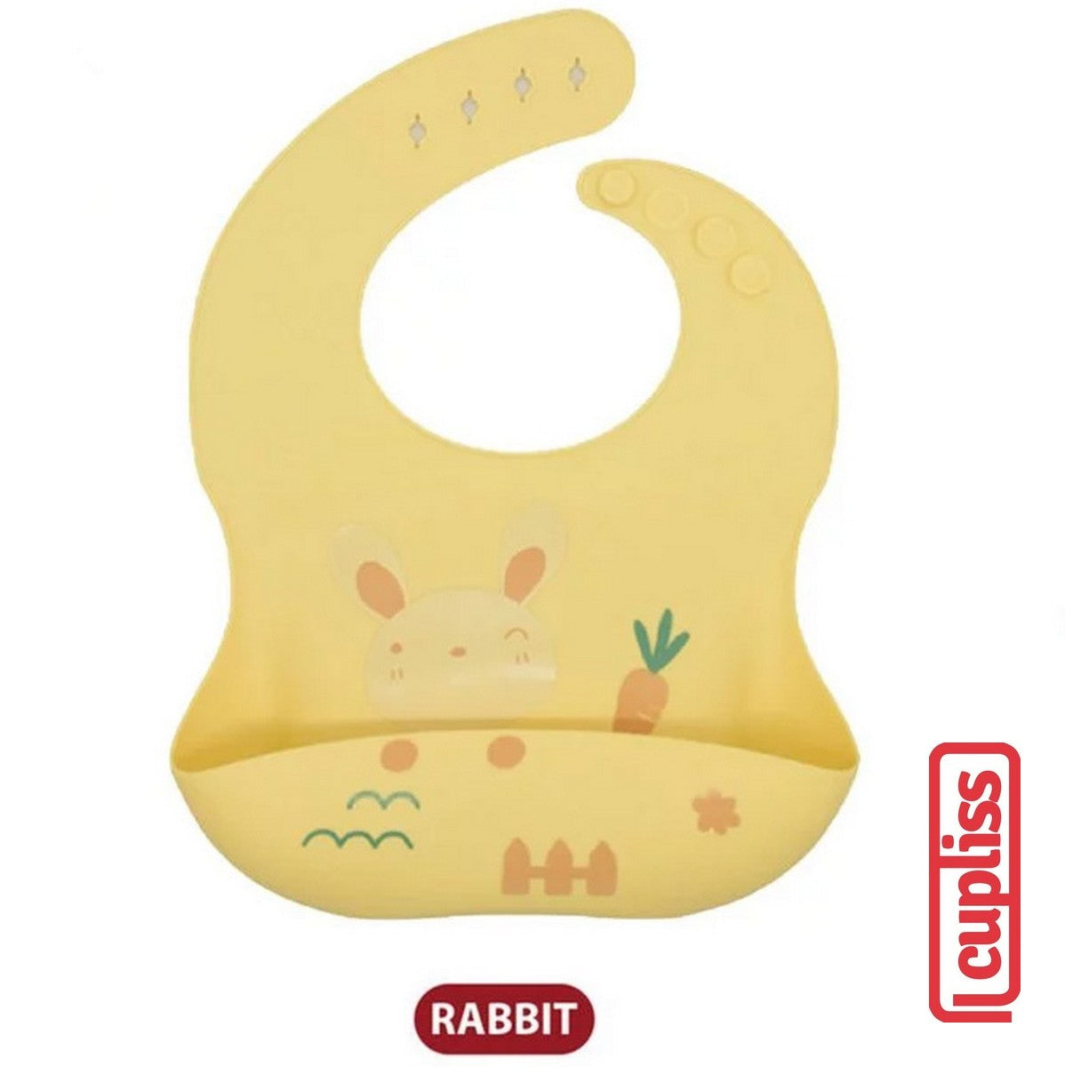 BabiesFIRST Cute Cartoon Silicone Baby Bib BF903 Silikon Celemek Kartun Peralatan Makan Bayi