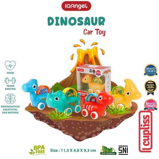 IQANGEL Dinosaur Car Toy IQ8007 Mainan Edukasi Anak IQ Angel
