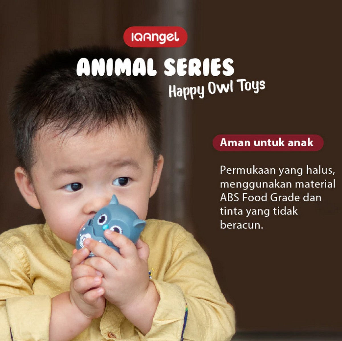IQANGEL Animal Series Happy Owl Toys IQA666 Mainan Edukasi Anak IQ Angel