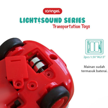 IQANGEL Light & Sound Transportation Car Toys New IQBT0147-1 Mainan Edukasi Anak IQ Angel