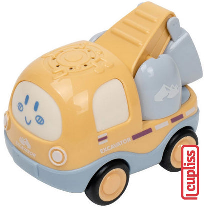 IQANGEL Light & Sound Construction Truck Toys New IQMS1029-1 Mainan Edukasi Anak IQ Angel
