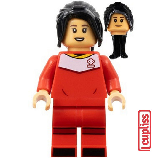 PART OUT LEGO SOC158 City Sports Soccer Yuki Nagasato Female Minifigure Figure