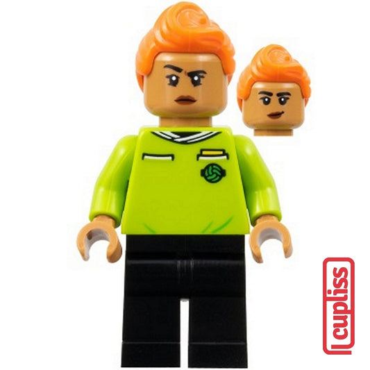 PART OUT LEGO SOC159 City Sports Soccer Referee Female Minifigure Figure