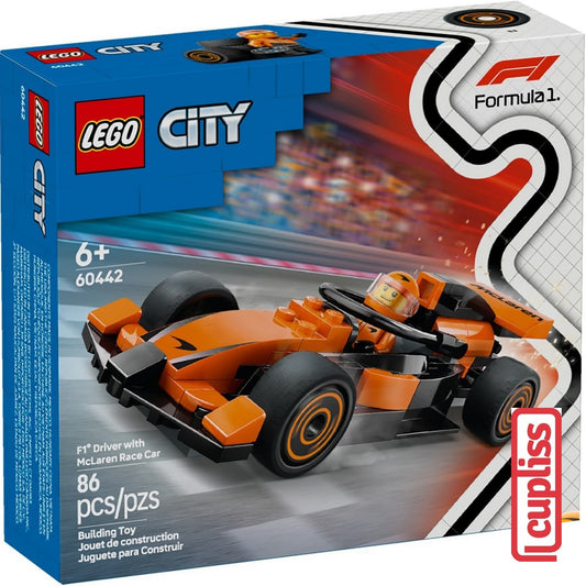 LEGO City 60442 F1 Driver with McLaren Race Car