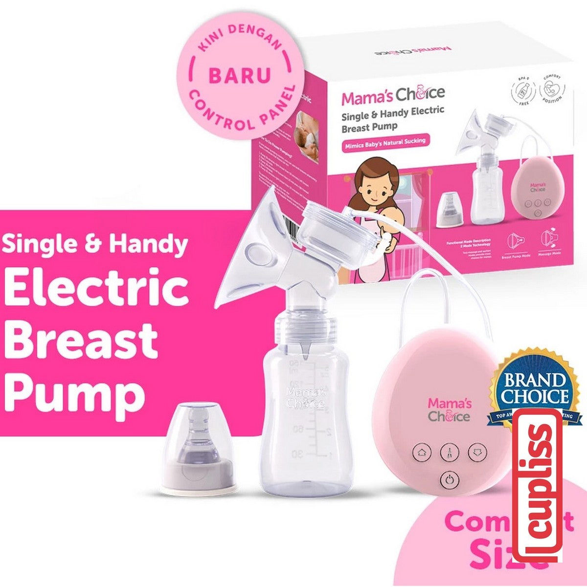 Mama Mama's Choice Single Handy Electric Breast Pump Pompa ASI
