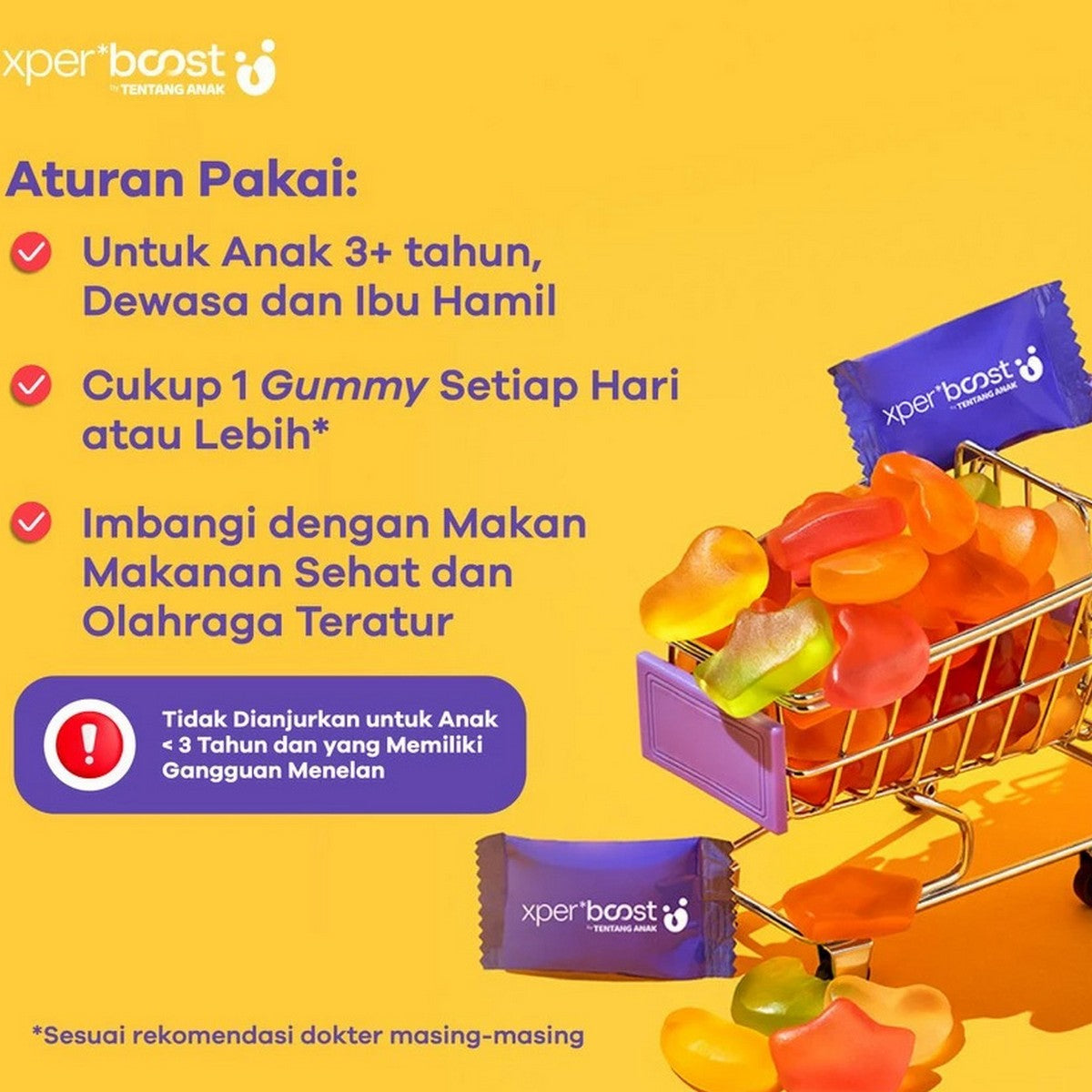 Expert Boost Gummy Vitamin D 600IU Anak dan Dewasa 600 IU Gummies 30 7 hari Tentang Anak