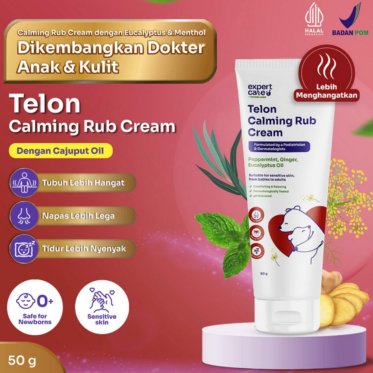 Expert Care Calming Baby Rub Cream 50gr Krim Bayi 50 gr Telon Lavender Tentang Anak