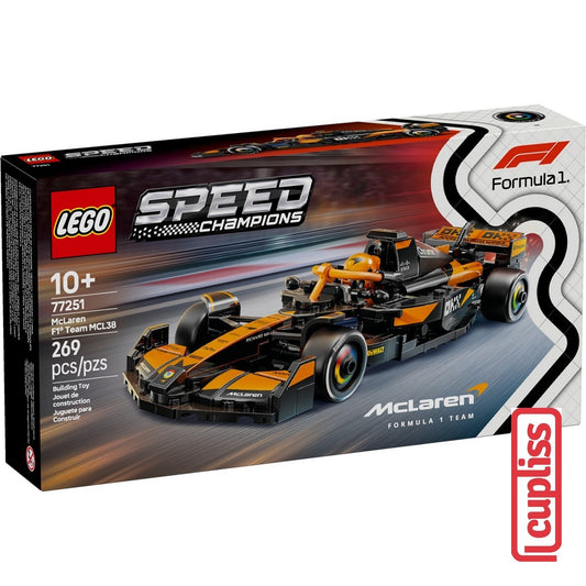 LEGO Speed Champions 77251 McLaren Team MCL38 F1 Race Car