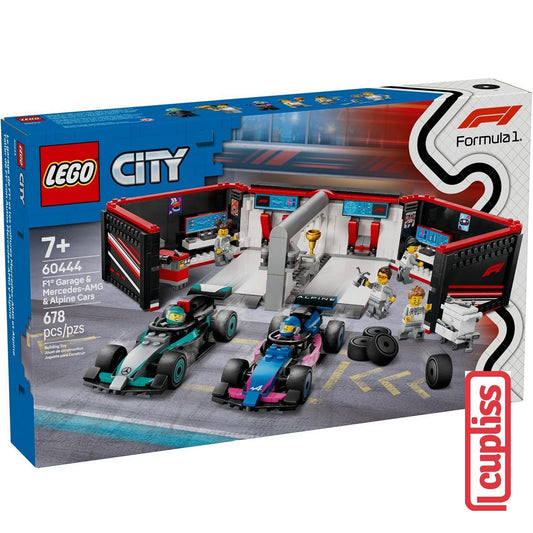LEGO City 60444 F1 Garage Mercedes-AMG & Alpine Cars