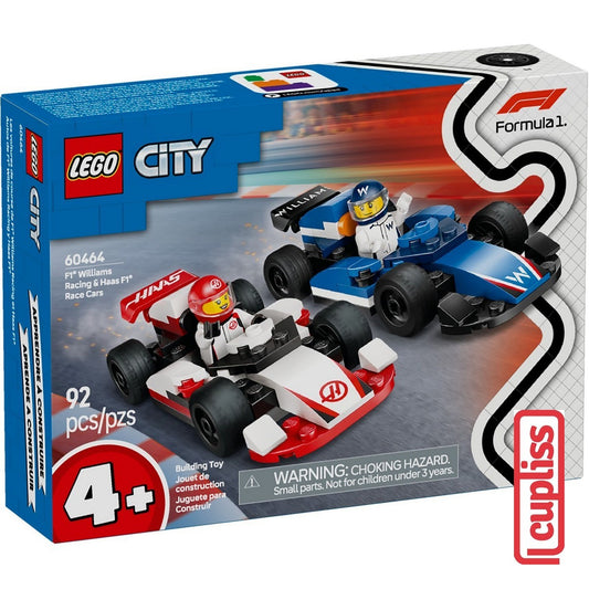 LEGO City 60464 F1 Williams Racing & Haas F1 Race Cars