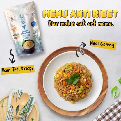 YUUKA FOOD Ikan Teri Krispi Crispy Anchovy 30gr MPASI