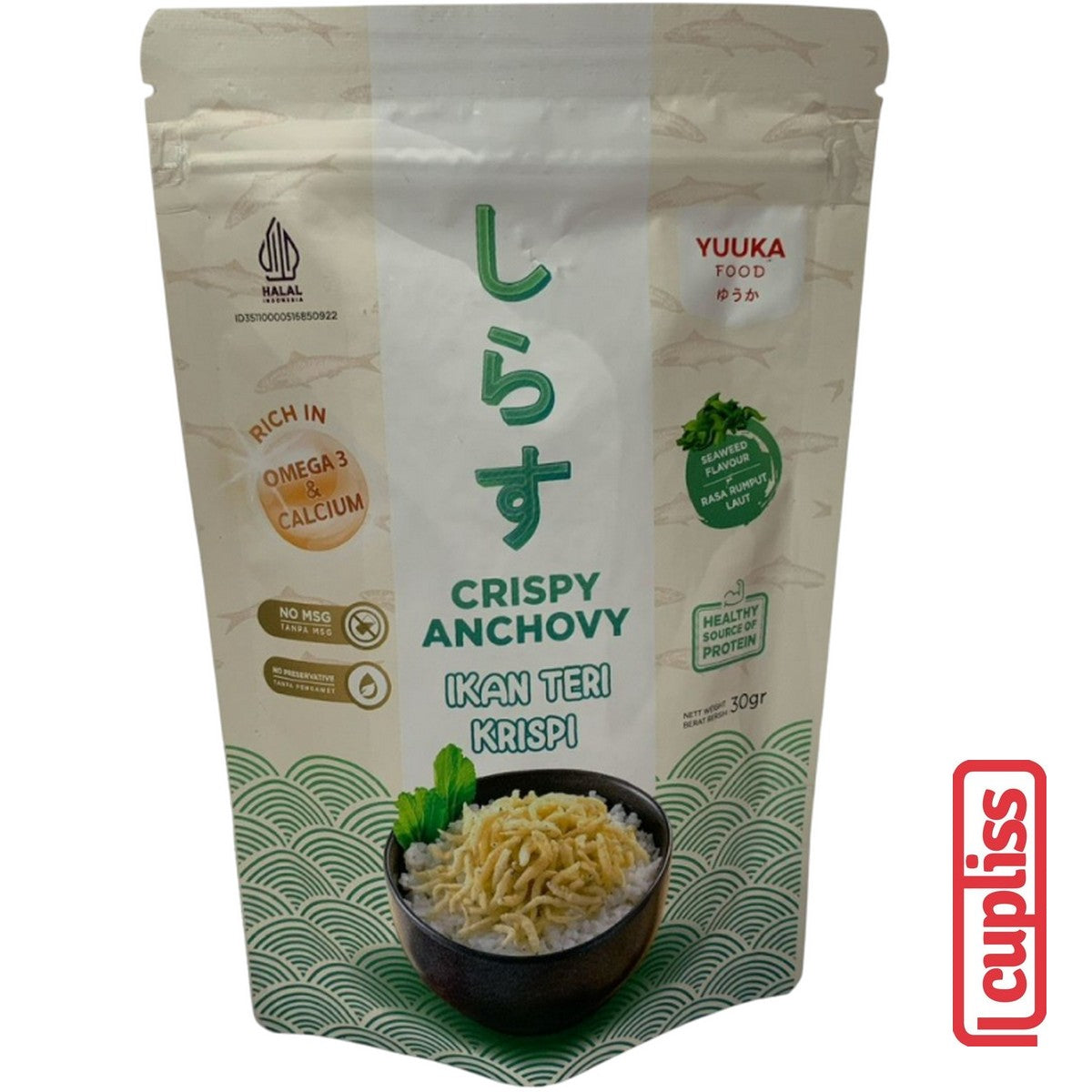 YUUKA FOOD Ikan Teri Krispi Crispy Anchovy 30gr MPASI