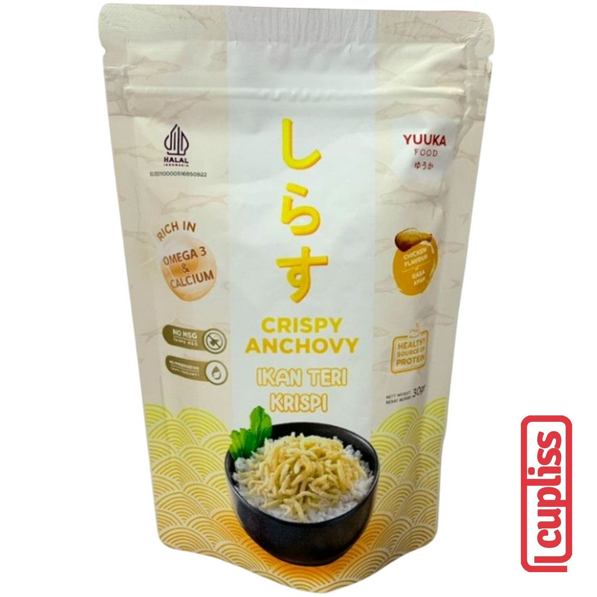 YUUKA FOOD Ikan Teri Krispi Crispy Anchovy 30gr MPASI