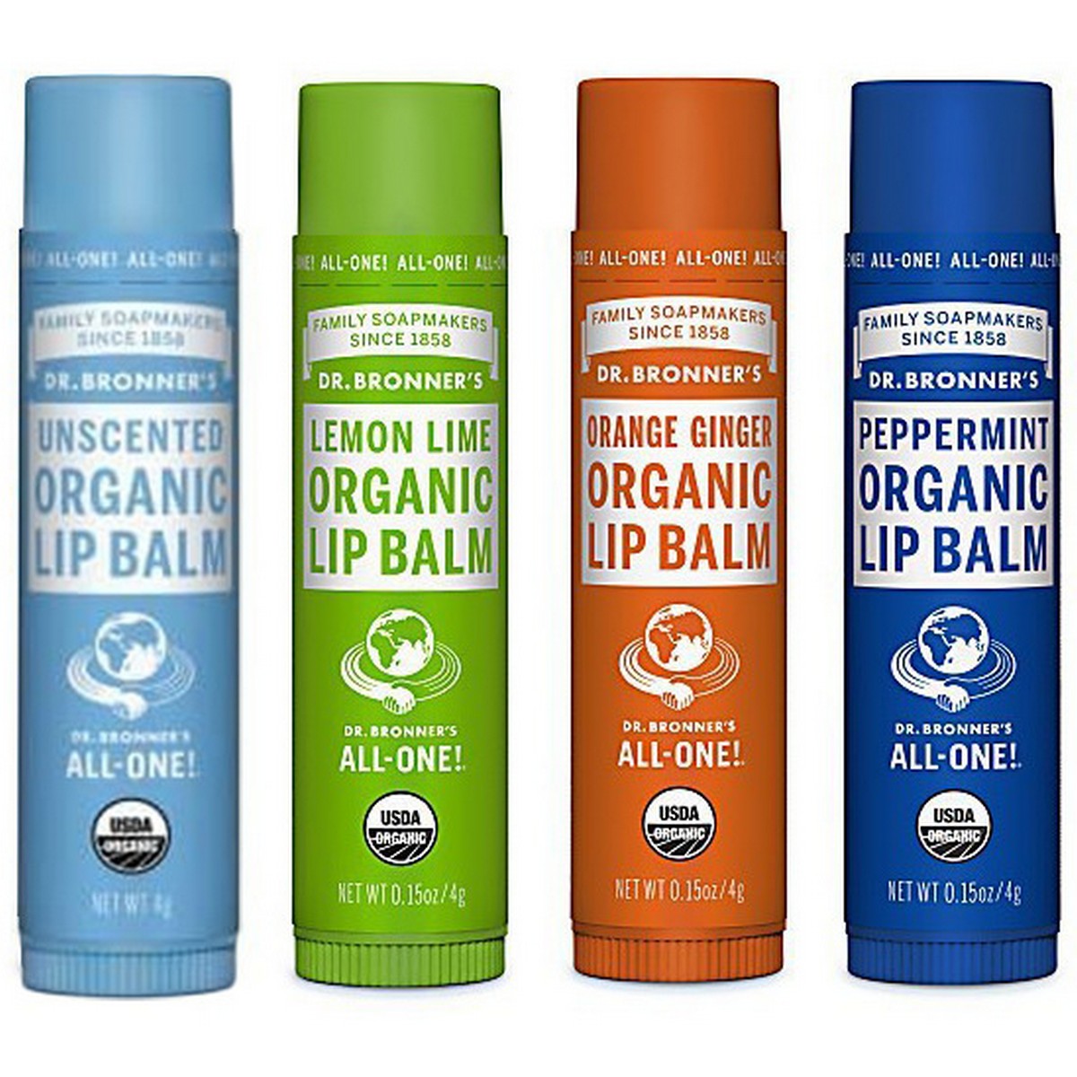 Dr.Bronner's All One Organic Lip Balm 4g Pelembab Bibir Organik 4 g Dr Bronners