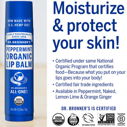 Dr.Bronner's All One Organic Lip Balm 4g Pelembab Bibir Organik 4 g Dr Bronners
