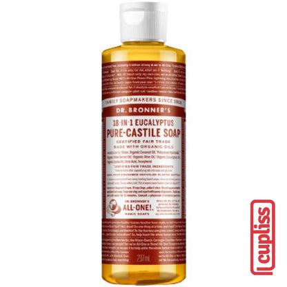 Dr.Bronner's Castle Soap Organic All One 18 in 1 Pure Sabun Cair Organik Dr Bronners