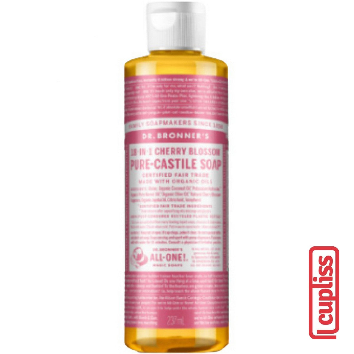 Dr.Bronner's Castle Soap Organic All One 18 in 1 Pure Sabun Cair Organik Dr Bronners