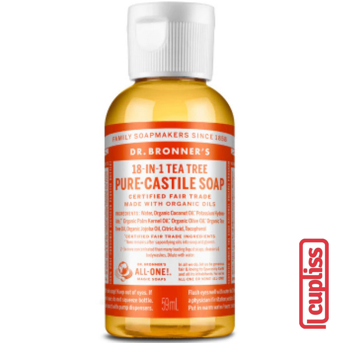 Dr.Bronner's Castle Soap Organic All One 18 in 1 Pure Sabun Cair Organik Dr Bronners