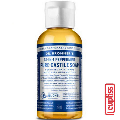 Dr.Bronner's Castle Soap Organic All One 18 in 1 Pure Sabun Cair Organik Dr Bronners