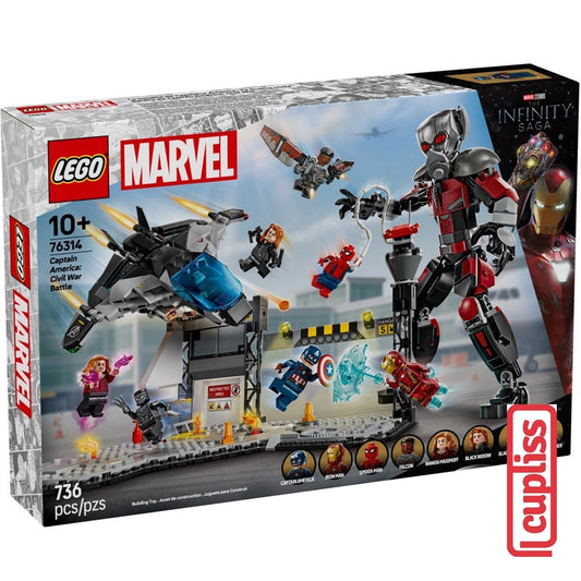 LEGO Superheroes 76314 Captain America Civil War Action Battle