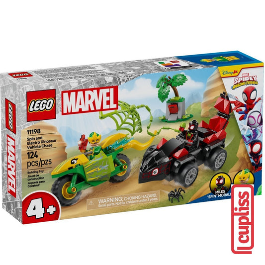LEGO Spidey 11198 Superheroes Spin and Electro Dinosaur Vehicle Chase