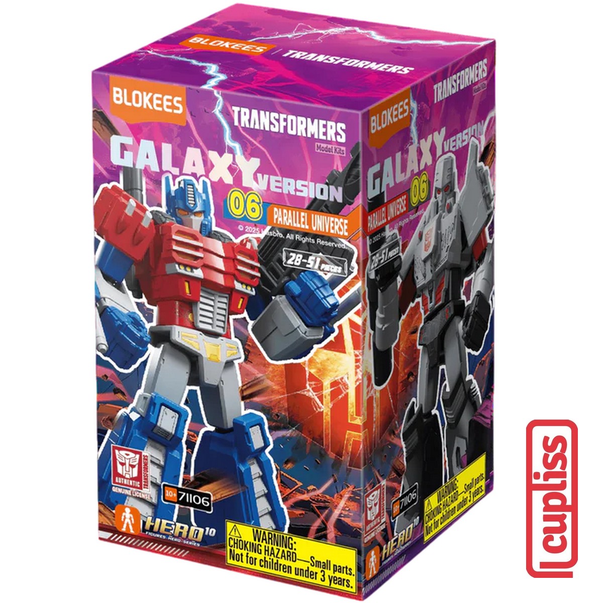 BLOKEES Figures Transformers 71106 Galaxy Version Parallel Universe 06 Hasbro