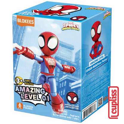 BLOKEES Figures Marvel Spidey Amazing Level 01 Spider Man Ghost Iron Friends