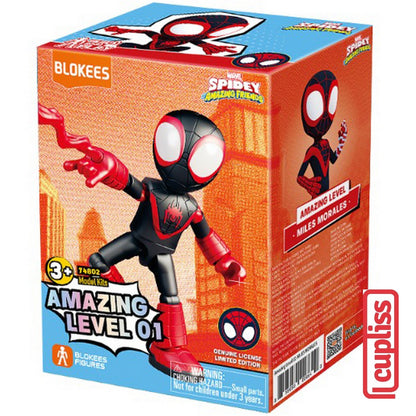 BLOKEES Figures Marvel Spidey Amazing Level 01 Spider Man Ghost Iron Friends