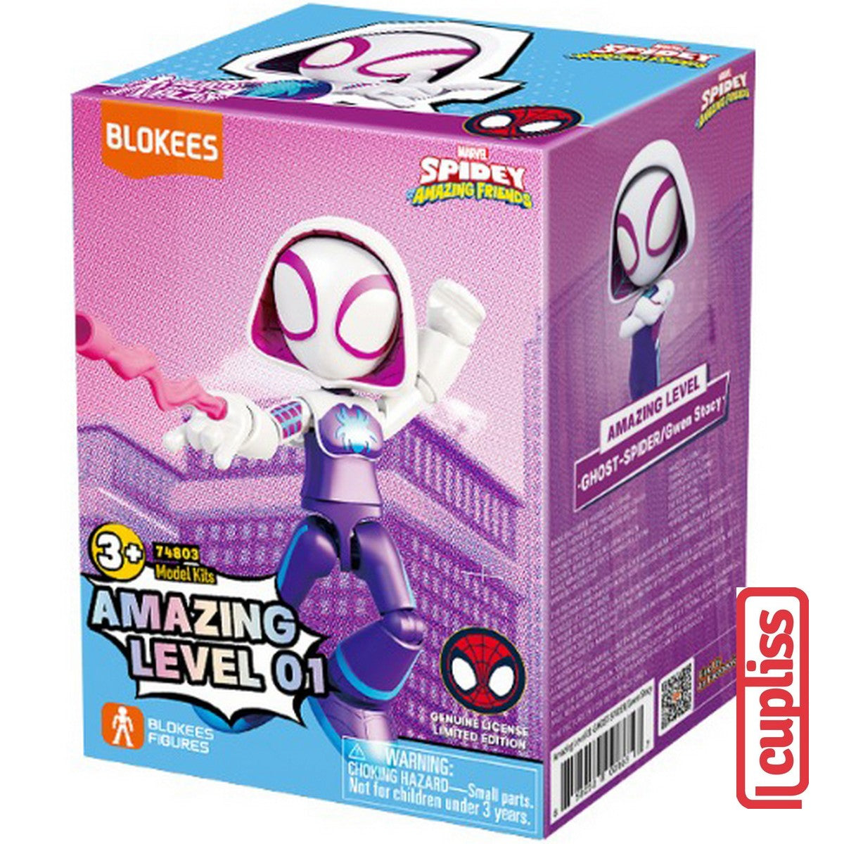 BLOKEES Figures Marvel Spidey Amazing Level 01 Spider Man Ghost Iron Friends