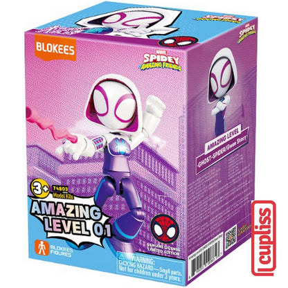BLOKEES Figures Marvel Spidey Amazing Level 01 Spider Man Ghost Iron Friends