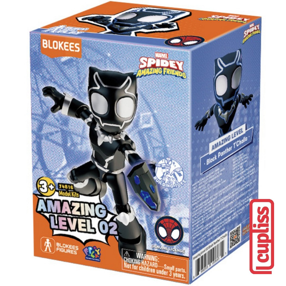 BLOKEES Figures Marvel Spidey Amazing Level 02 Web Black Panther Hulk Doctor Octopus Friends