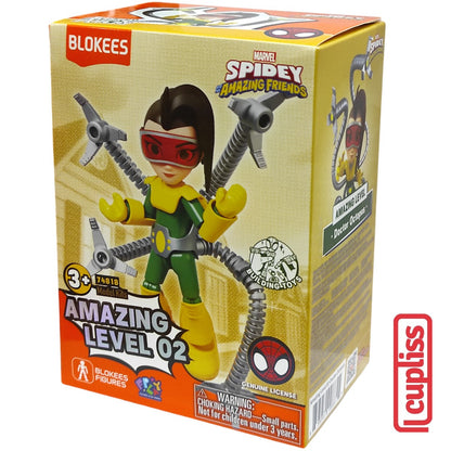 BLOKEES Figures Marvel Spidey Amazing Level 02 Web Black Panther Hulk Doctor Octopus Friends