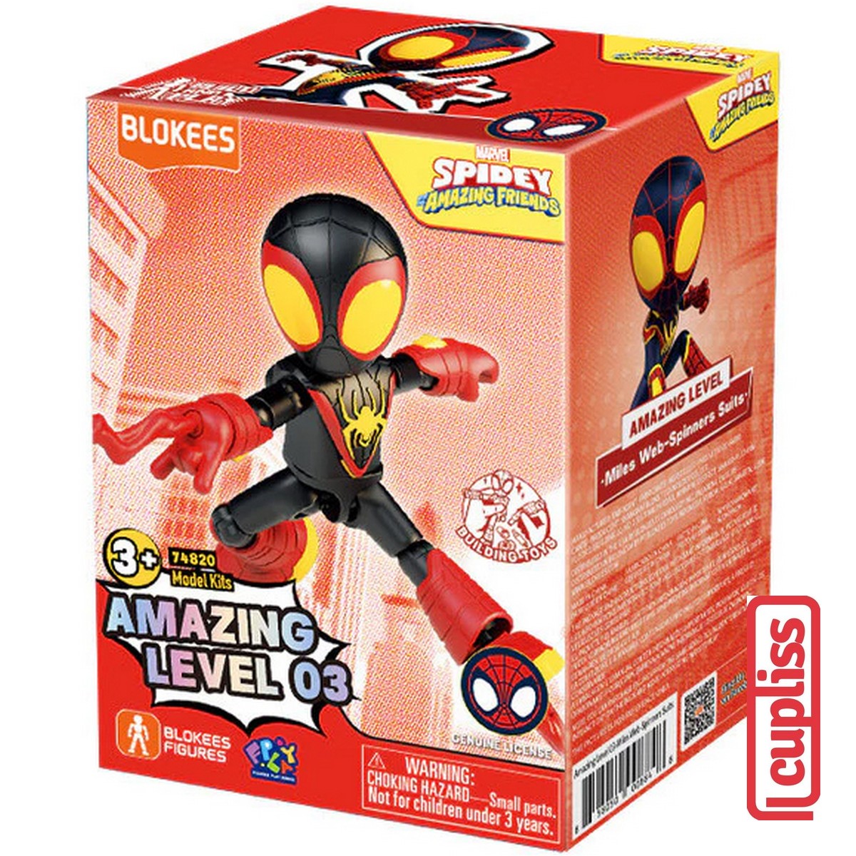 BLOKEES Figures Marvel Spidey Amazing Level 03 Miles Web Ghost Spider Ant Man Ms Kumala Friends