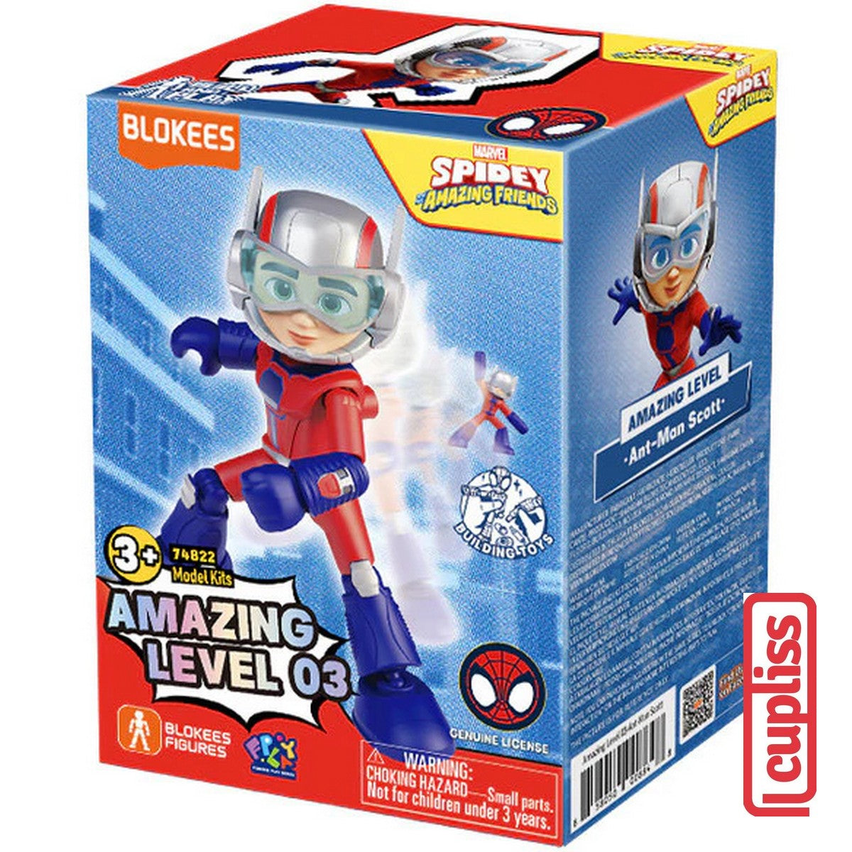BLOKEES Figures Marvel Spidey Amazing Level 03 Miles Web Ghost Spider Ant Man Ms Kumala Friends