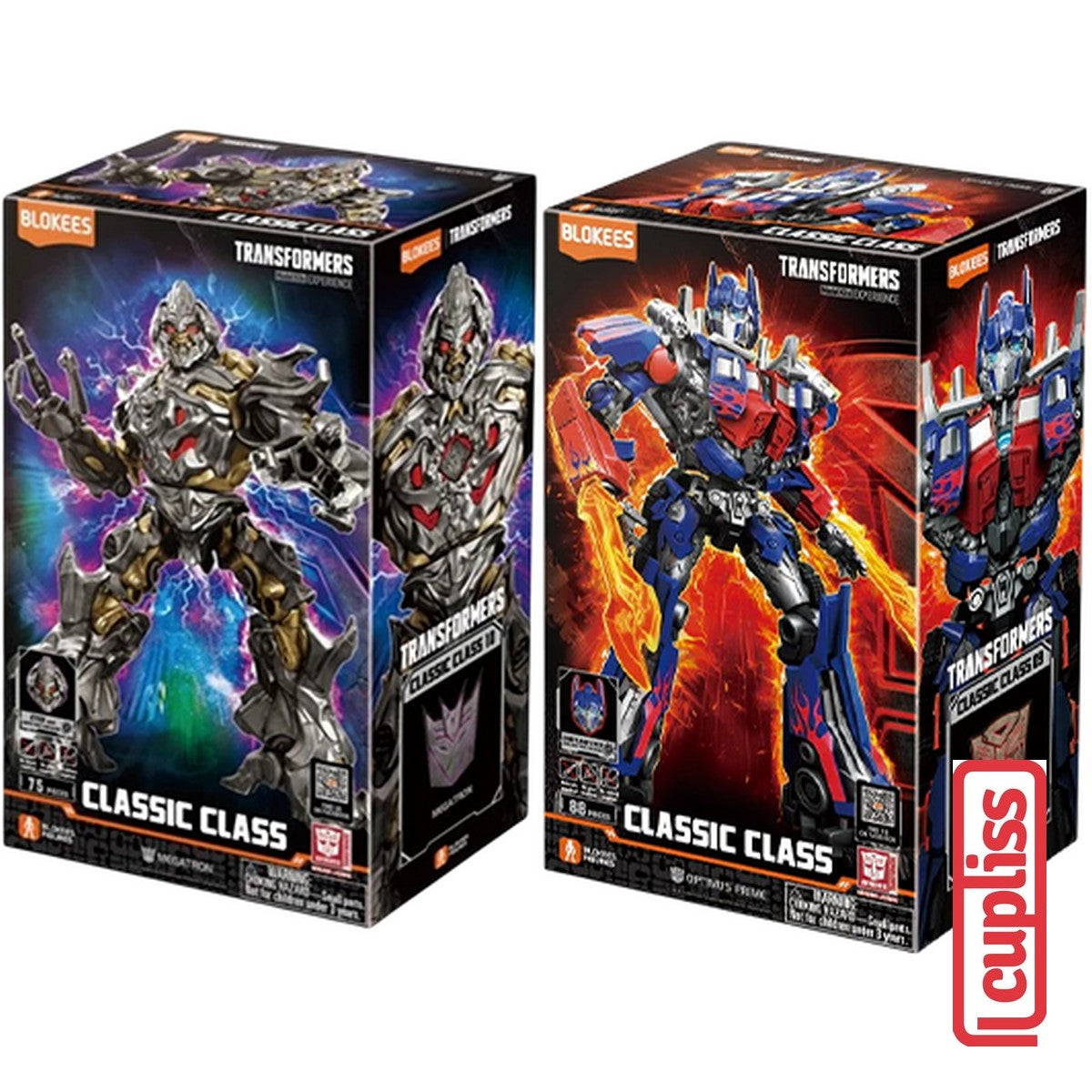 BLOKEES Figures Transformers 1 CC Optimus Prime Megatron Classic Class Hasbro