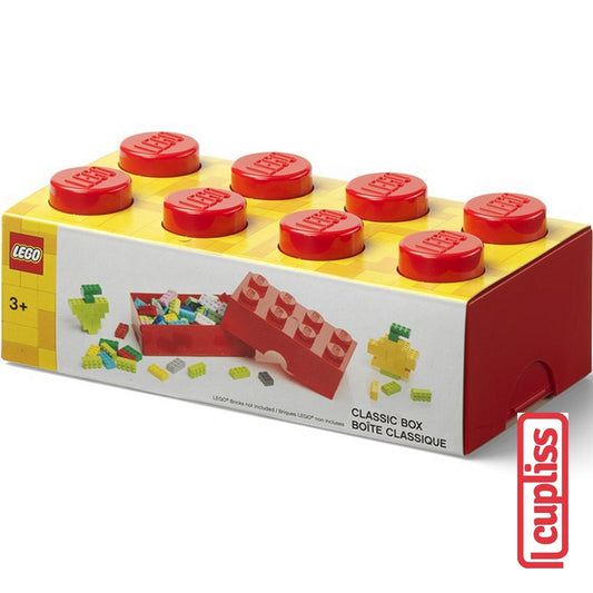 LEGO Classic 40231730 Box with 8 Knobs Bright Red Lunch