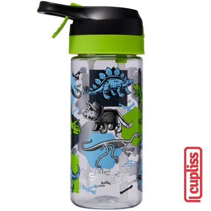 SMIGGLE Drink Bottle 441177 Hali Junior Flip Top Spritz Plastic 440ml Botol Minum Black