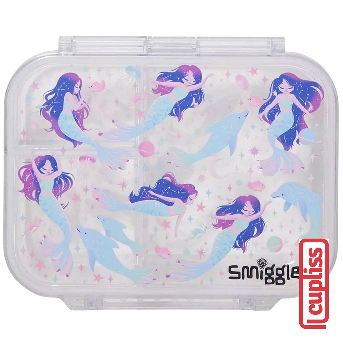 SMIGGLE See Me Bento Lunch Box Small 417ml Medium 850ml Large 1370ml Limitless Black Mix