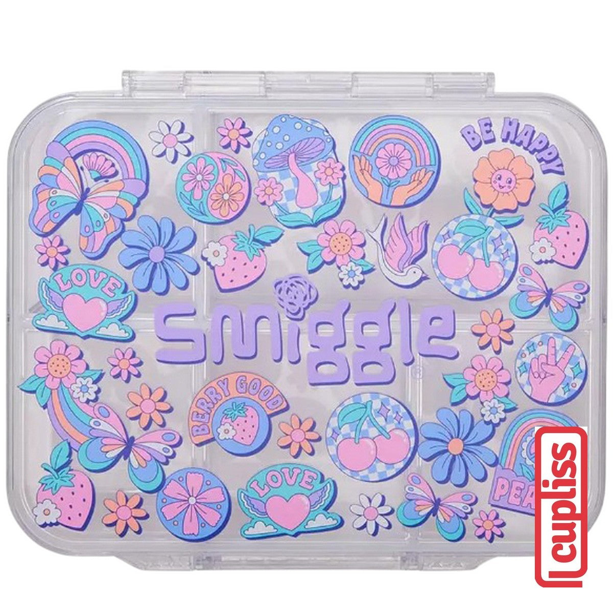 SMIGGLE See Me Bento Lunch Box Small 417ml Medium 850ml Large 1370ml Limitless Lilac
