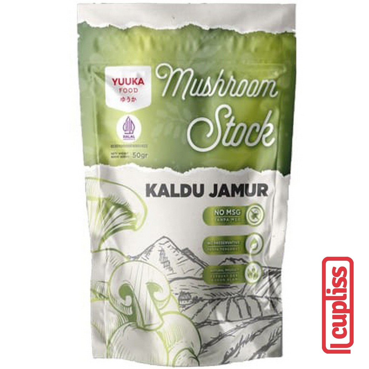 YUUKA FOOD Kaldu Asli Jamur Ayam Sapi 50gr MPASI Anak BB Booster