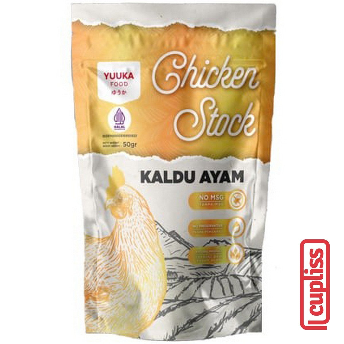YUUKA FOOD Kaldu Asli Jamur Ayam Sapi 50gr MPASI Anak BB Booster