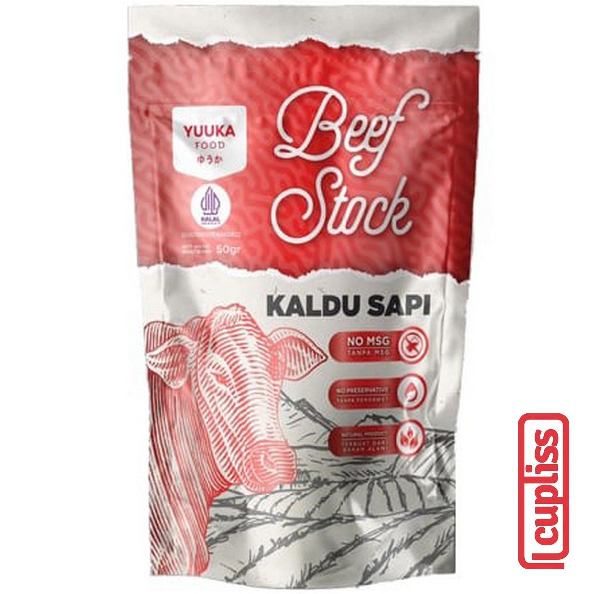 YUUKA FOOD Kaldu Asli Jamur Ayam Sapi 50gr MPASI Anak BB Booster