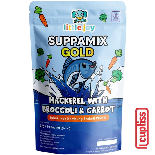 Little Joy Suppamix Gold Mackerel with Broccoli Carrot 22gr Bubuk Ikan Kembung Brokoli Wortel
