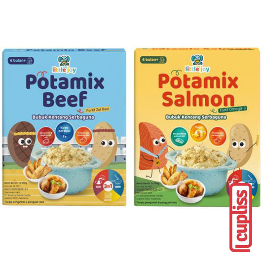 Little Joy Potamix Salmon Beef 100gr Bubuk Kentang Serbaguna Gizi 3In1