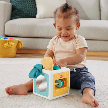 Fisher Price HML64 Tissue Fun Activity Cube Mainan Bayi Anak