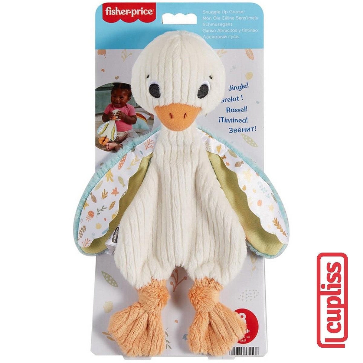 Fisher Price HRB16 Boneka Angsa Snuggle Up Goose Mainan Bayi Anak