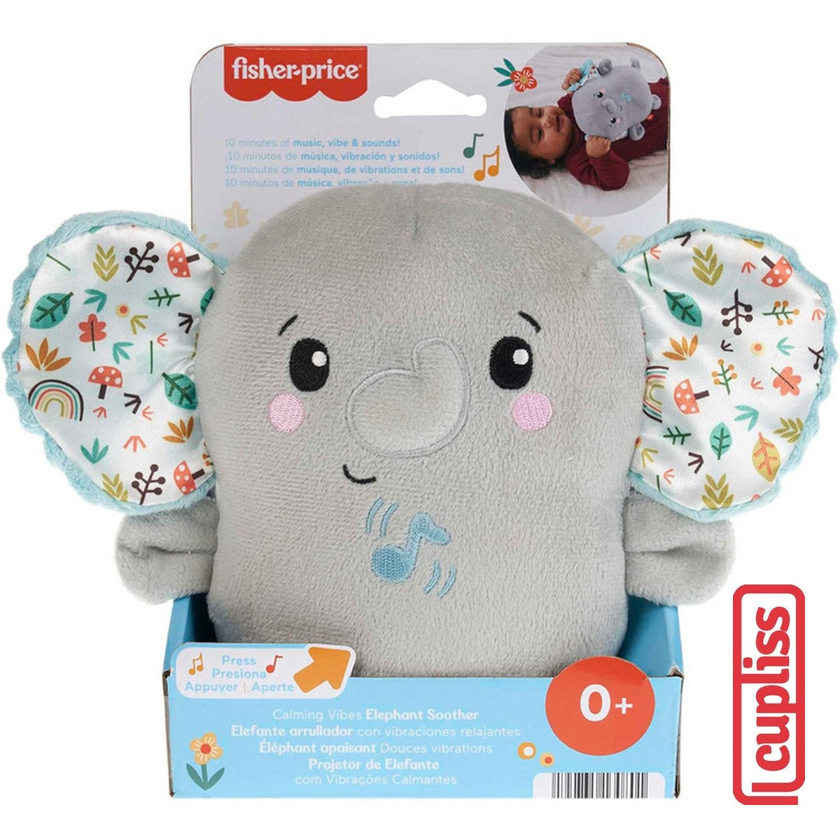 Fisher Price HML65 Boneka Gajah Calming Vibes Elephant Soother Mainan Bayi Anak