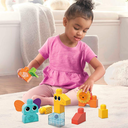 Fisher Price HKN42 Mega Bloks Rock N Ratlle Safari Mainan Bayi Anak